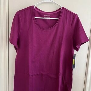 Westbound women’s Fuchsia 100% Cotton Short Sleeve T-Shirt